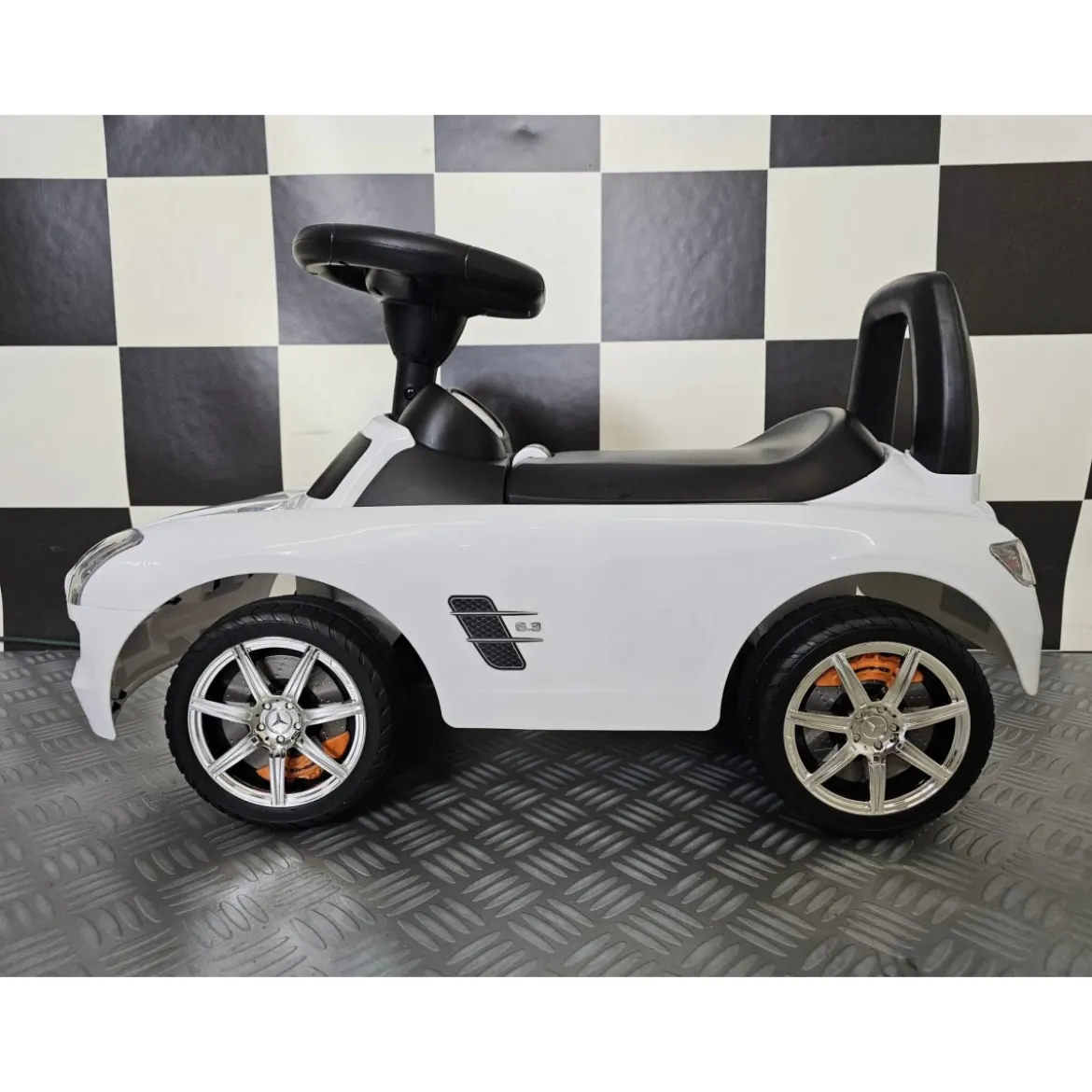 Auto Mercedes SLS Bianca Cavalcabile per Bambini