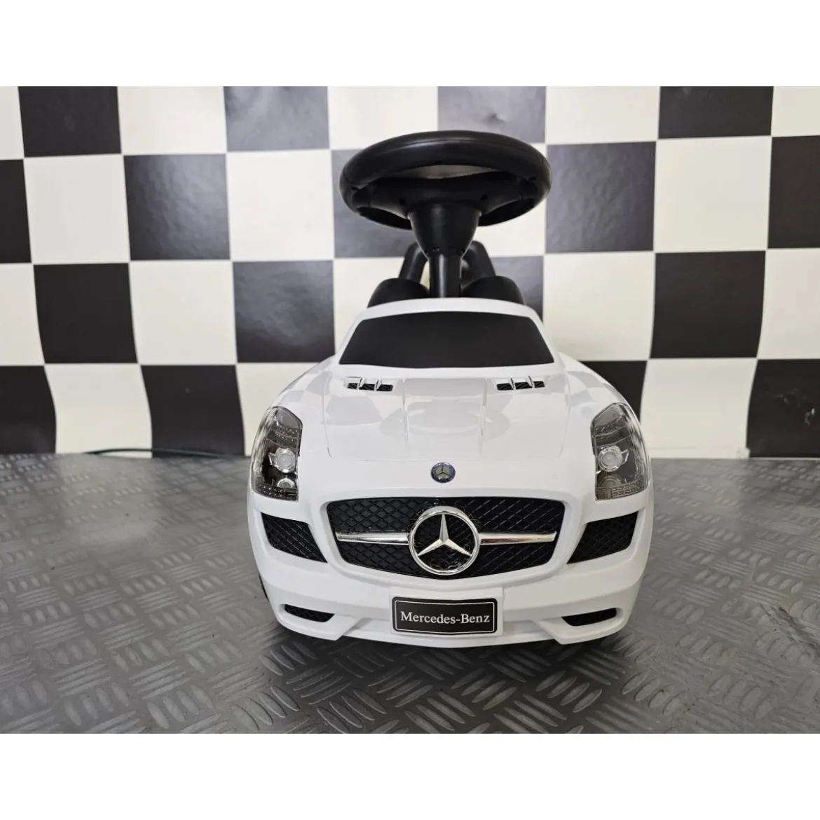 Auto Mercedes SLS Bianca Cavalcabile per Bambini