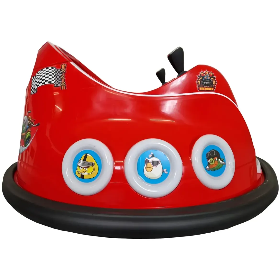 Autoscontro per Bambini Angry Birds 6V Rosso con Joystick e Telecomando