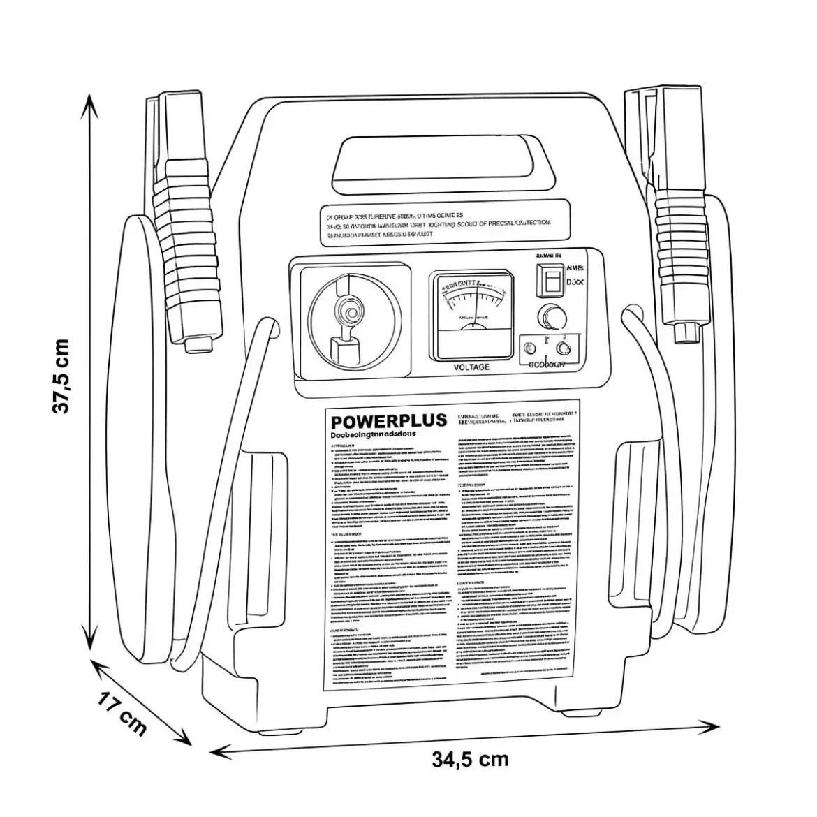 Avviatore Portatile a Batteria Ah 7 12V 900A con Compressore