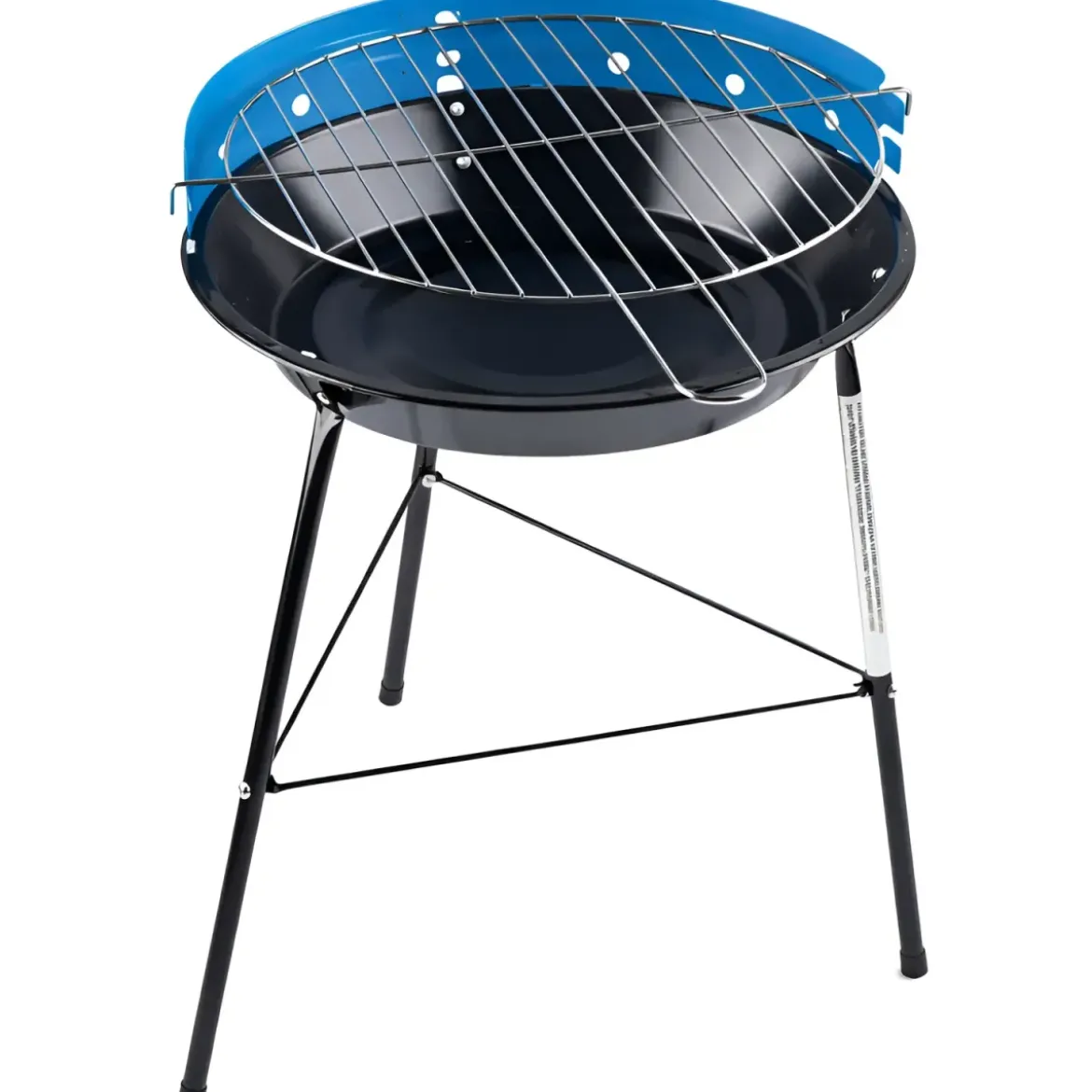 Barbecue a Carbonella Tondo da Esterno Griglia Regolabile 33x43 cm