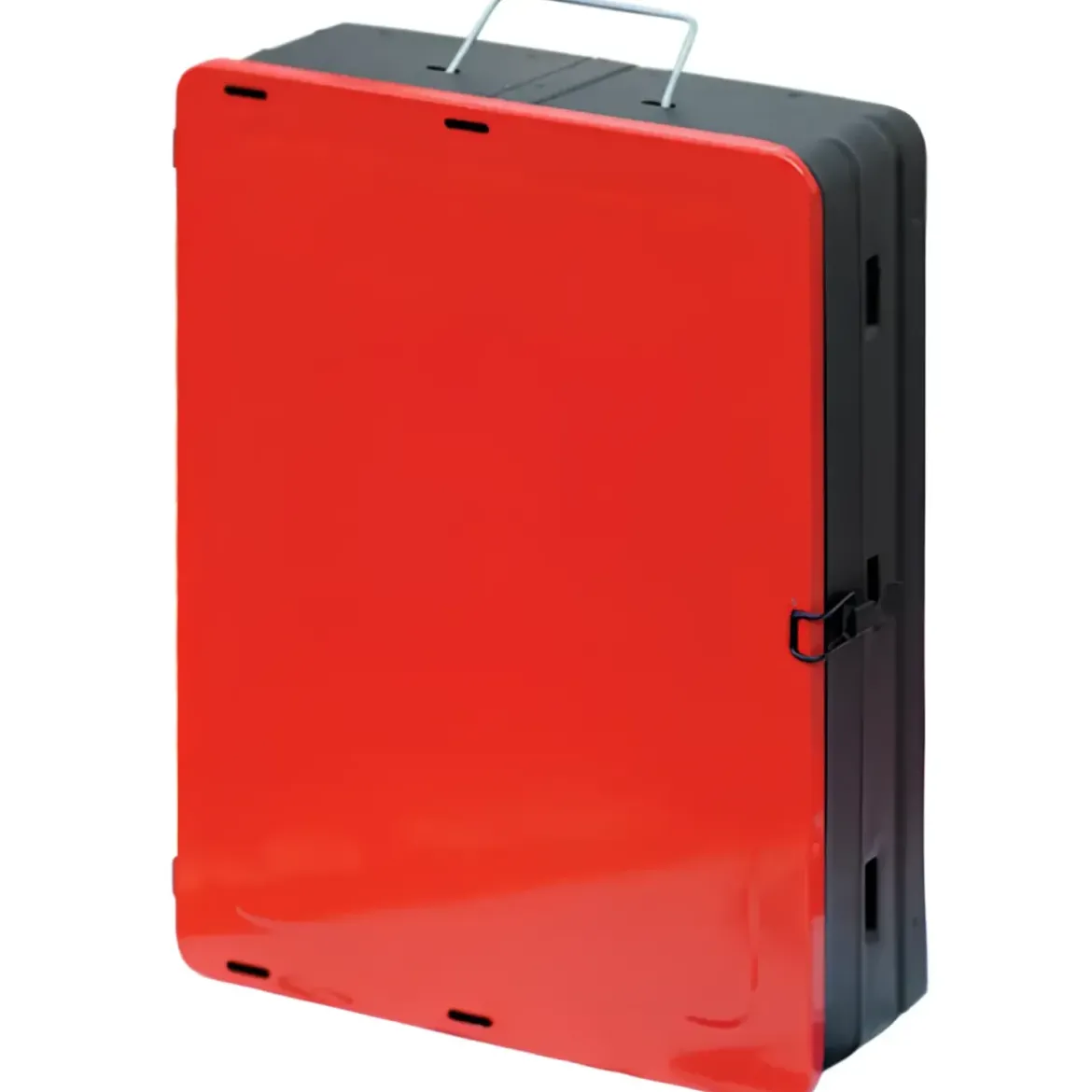 Barbecue a Carbonella 40x30 Richiudibile a Valigetta Rosso Regolabile