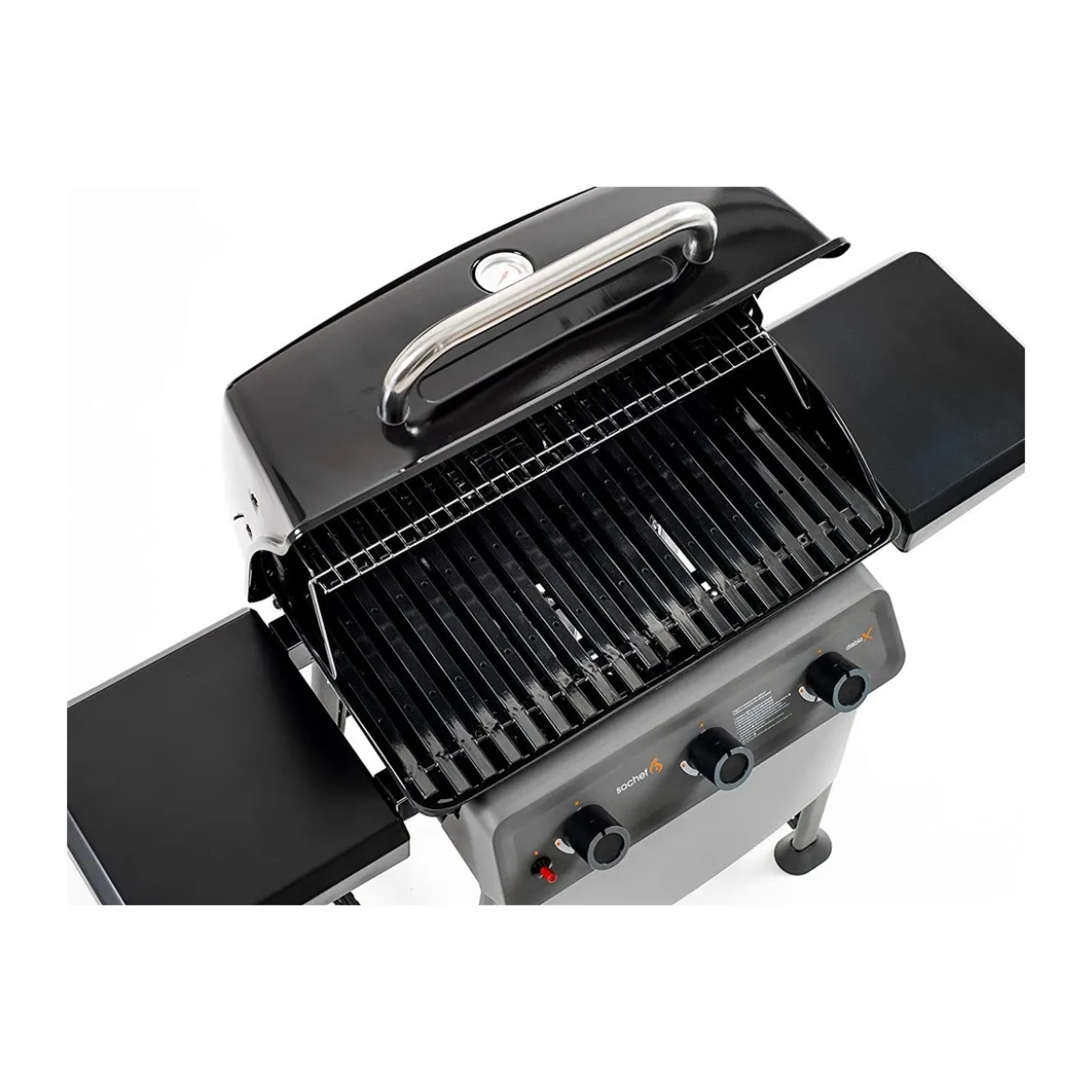 Barbecue a Gas 3 Bruciatori in Acciaio Inox Sistema Australiano Coperchio BBQ