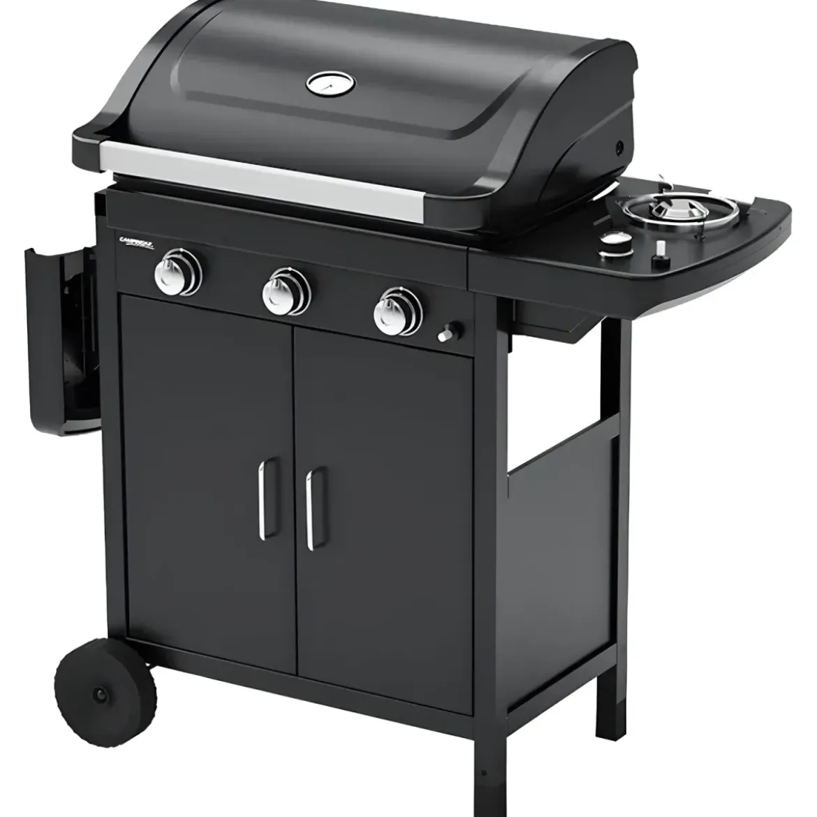 Barbecue a Gas Campignaz Compact 3 EXS con Griglia e Piastra Reversibile