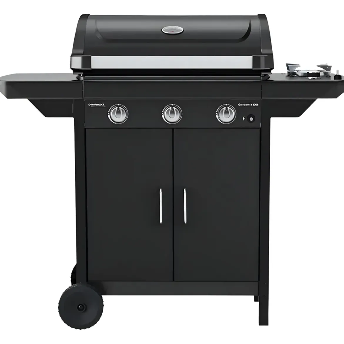 Barbecue a Gas Campignaz Compact 3 EXS con Griglia e Piastra Reversibile
