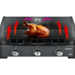 Barbecue a Gas Campignaz Plancha 3 Fuochi 76x56x31 cm Piastra Ghisa