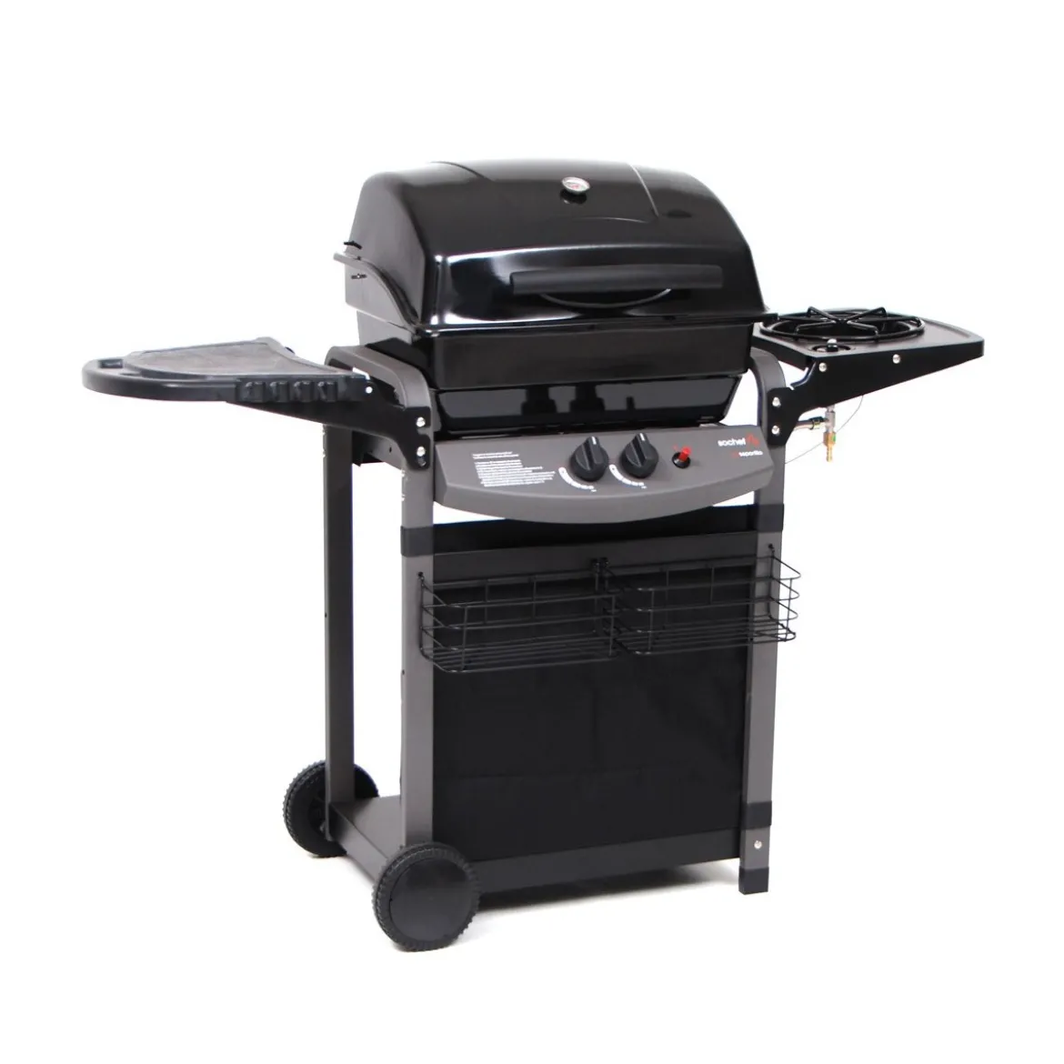 Barbecue Gas 10Kw Piu Saporillo 2 Bruciatori Acciaio Inox 50.6x35.6 Griglia