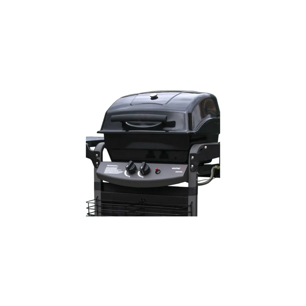 Barbecue Gas 10Kw Piu Saporillo 2 Bruciatori Acciaio Inox 50.6x35.6 Griglia