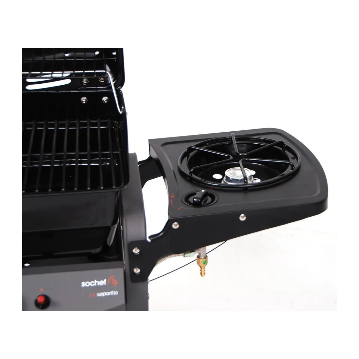 Barbecue Gas 10Kw Piu Saporillo 2 Bruciatori Acciaio Inox 50.6x35.6 Griglia