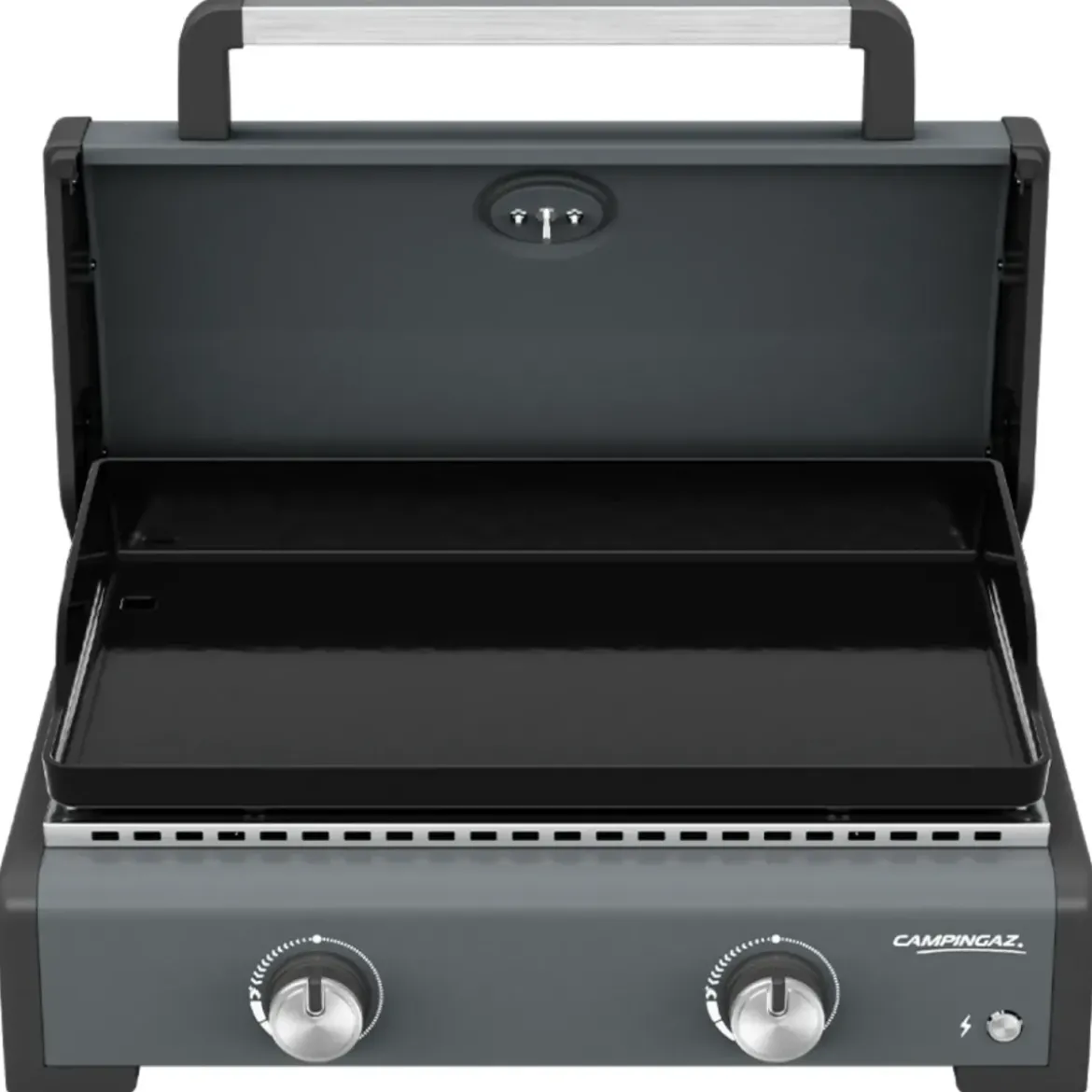 Barbecue Gas Plancha da Tavolo Campignaz 2 Fuochi 6kW Piastra in Ghisa