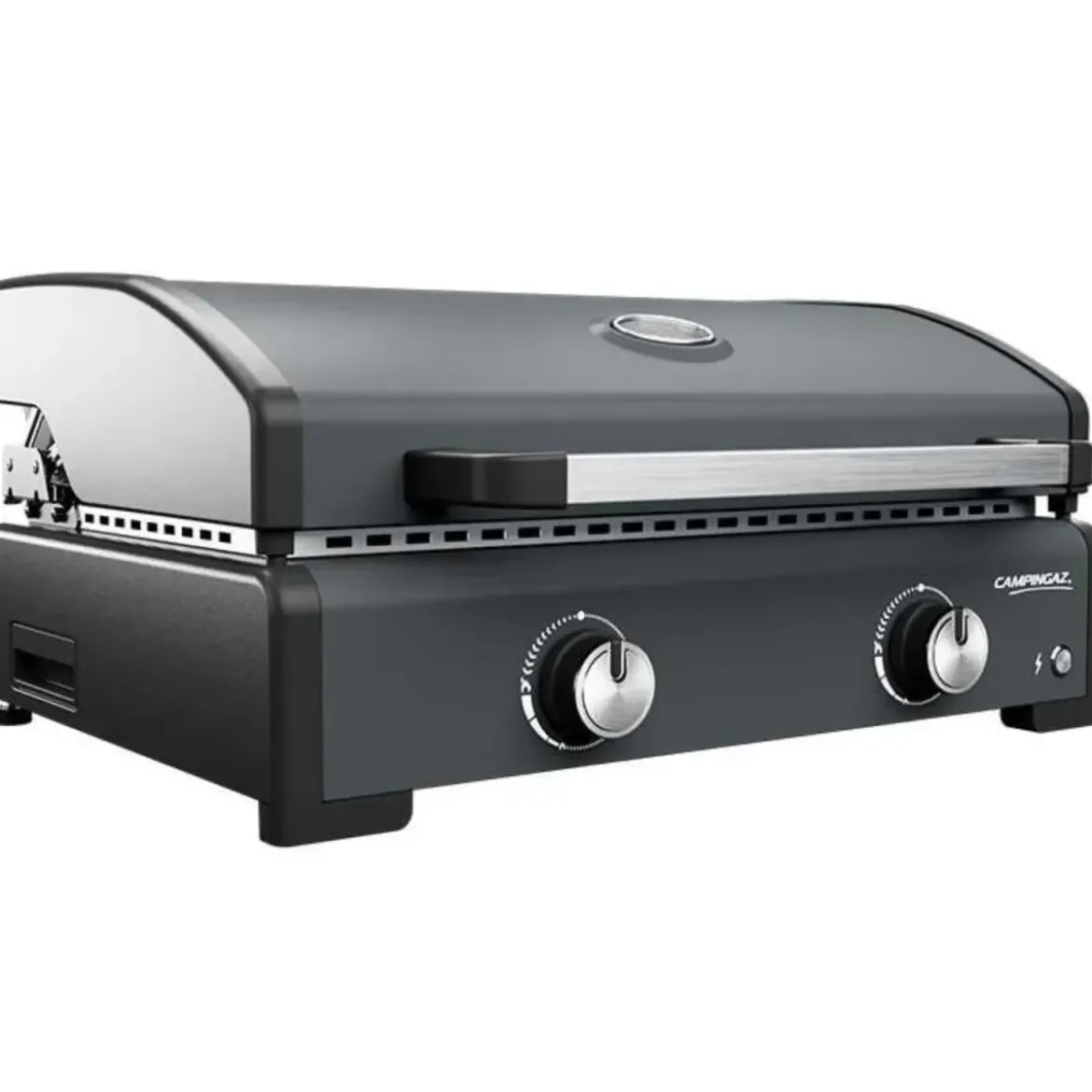 Barbecue Gas Plancha da Tavolo Campignaz 2 Fuochi 6kW Piastra in Ghisa