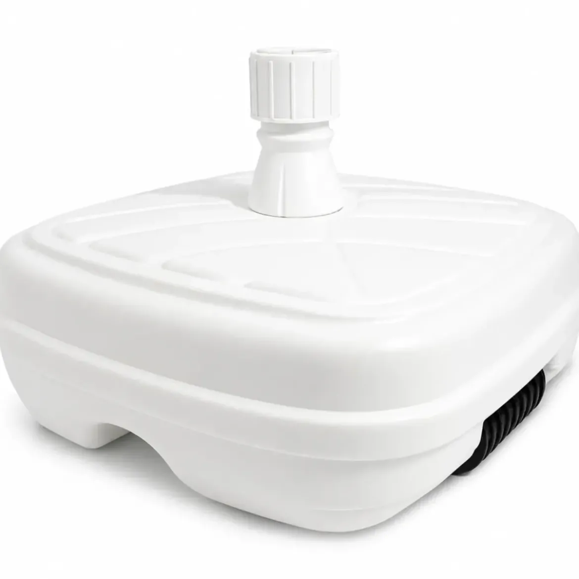 Base per Ombrellone Bianco Palo 33/48 mm Riempibile con Ruota