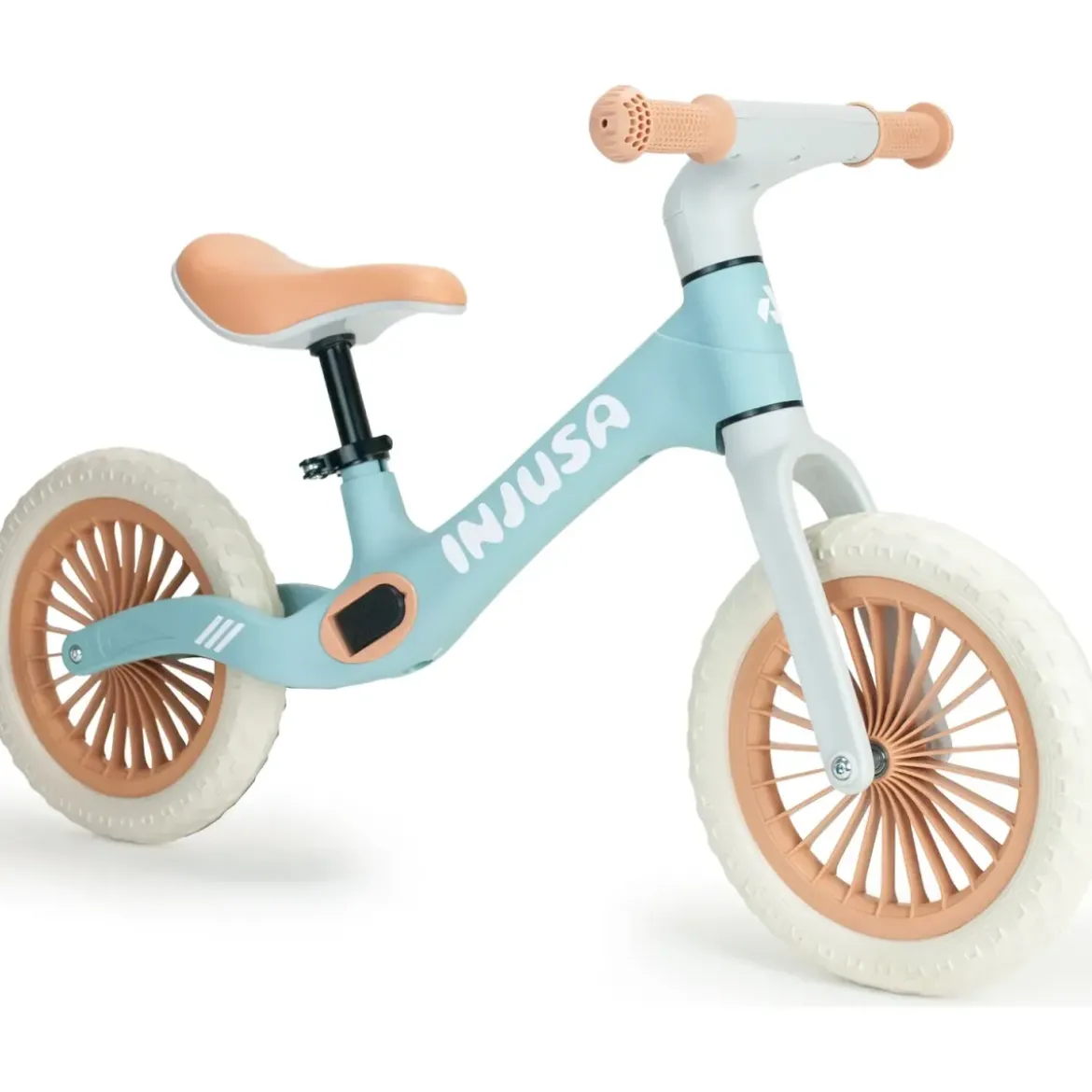 Bicicletta Bambini Senza Pedali Azzurro Balance Bike Sella Regolabile