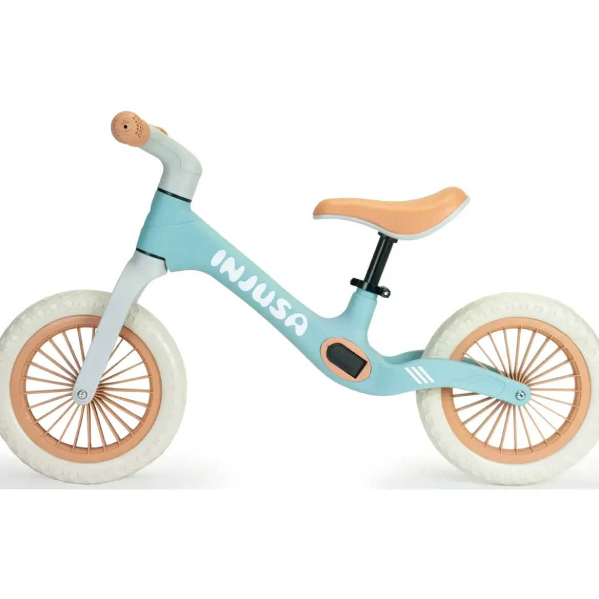 Bicicletta Bambini Senza Pedali Azzurro Balance Bike Sella Regolabile
