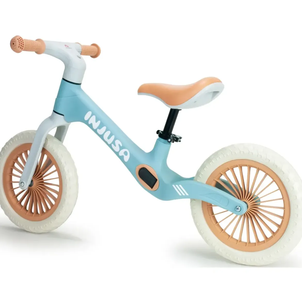 Bicicletta Bambini Senza Pedali Azzurro Balance Bike Sella Regolabile