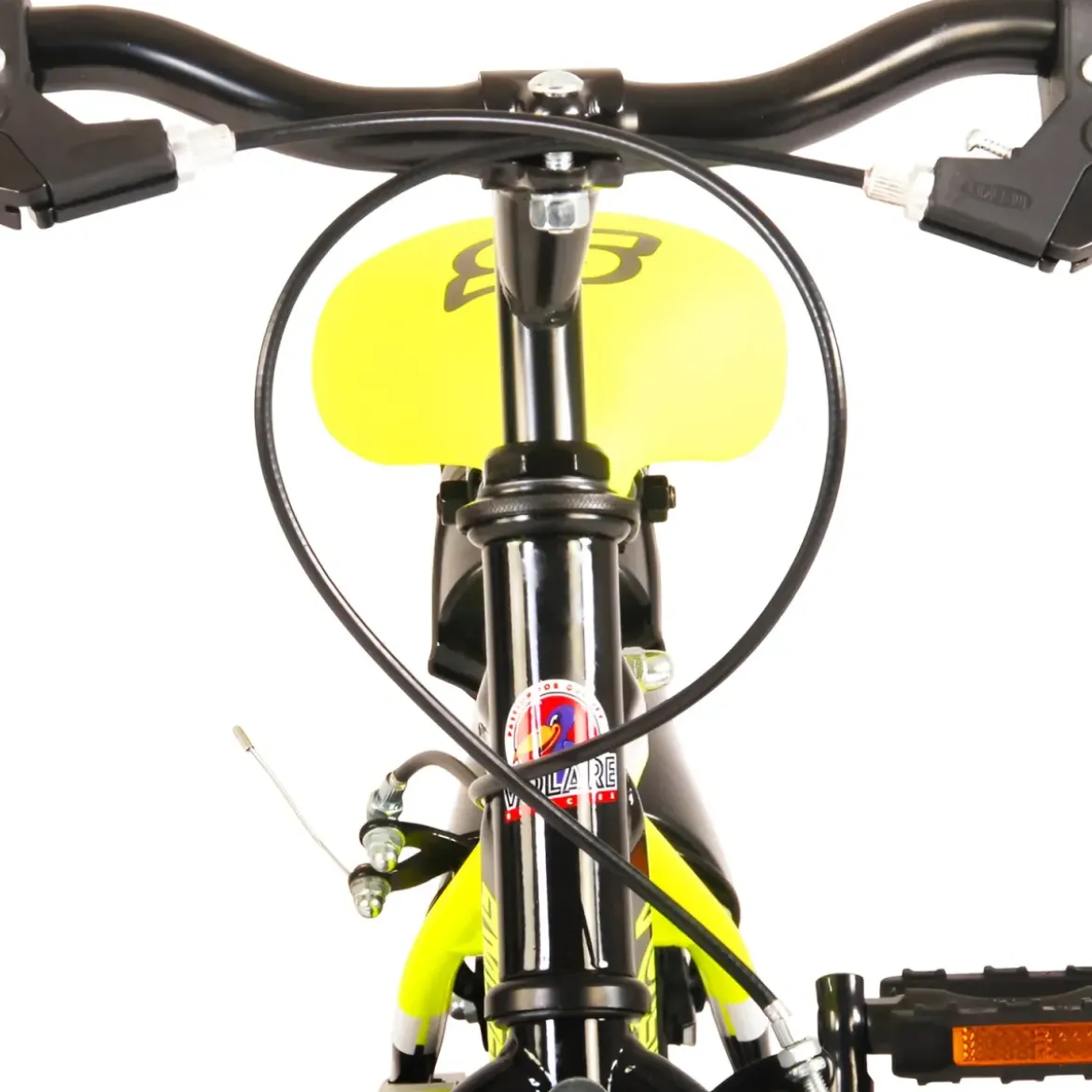 Bicicletta Bambini 12" Sportiva Giallo Rotelle Removibili Borraccia