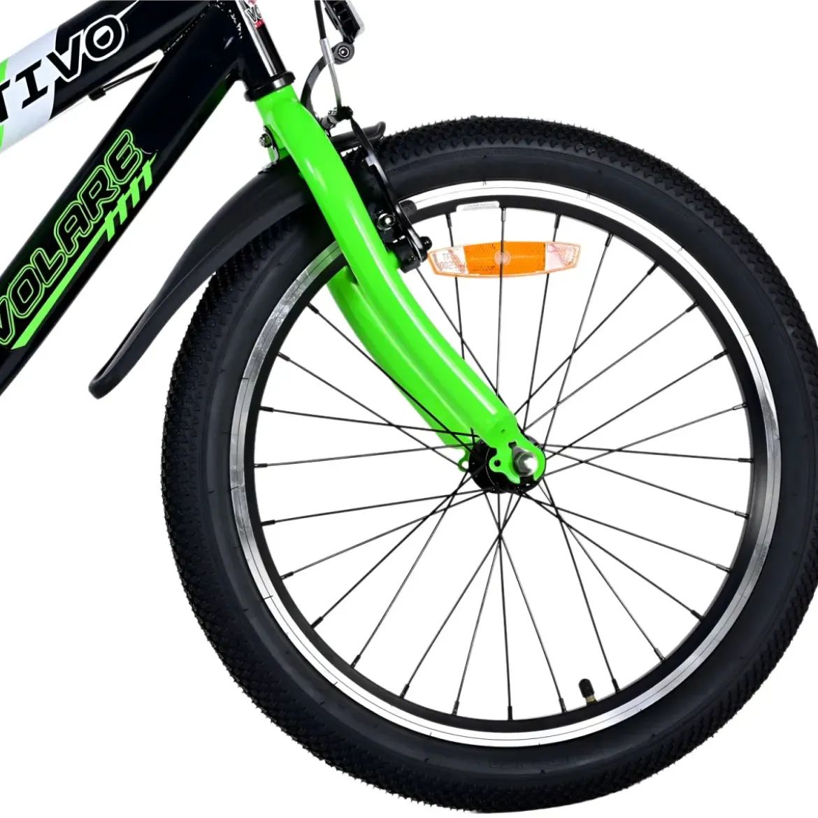 Bicicletta Bambini 20" Sportiva Verde Sportiva Portaborraccia Cavalletto