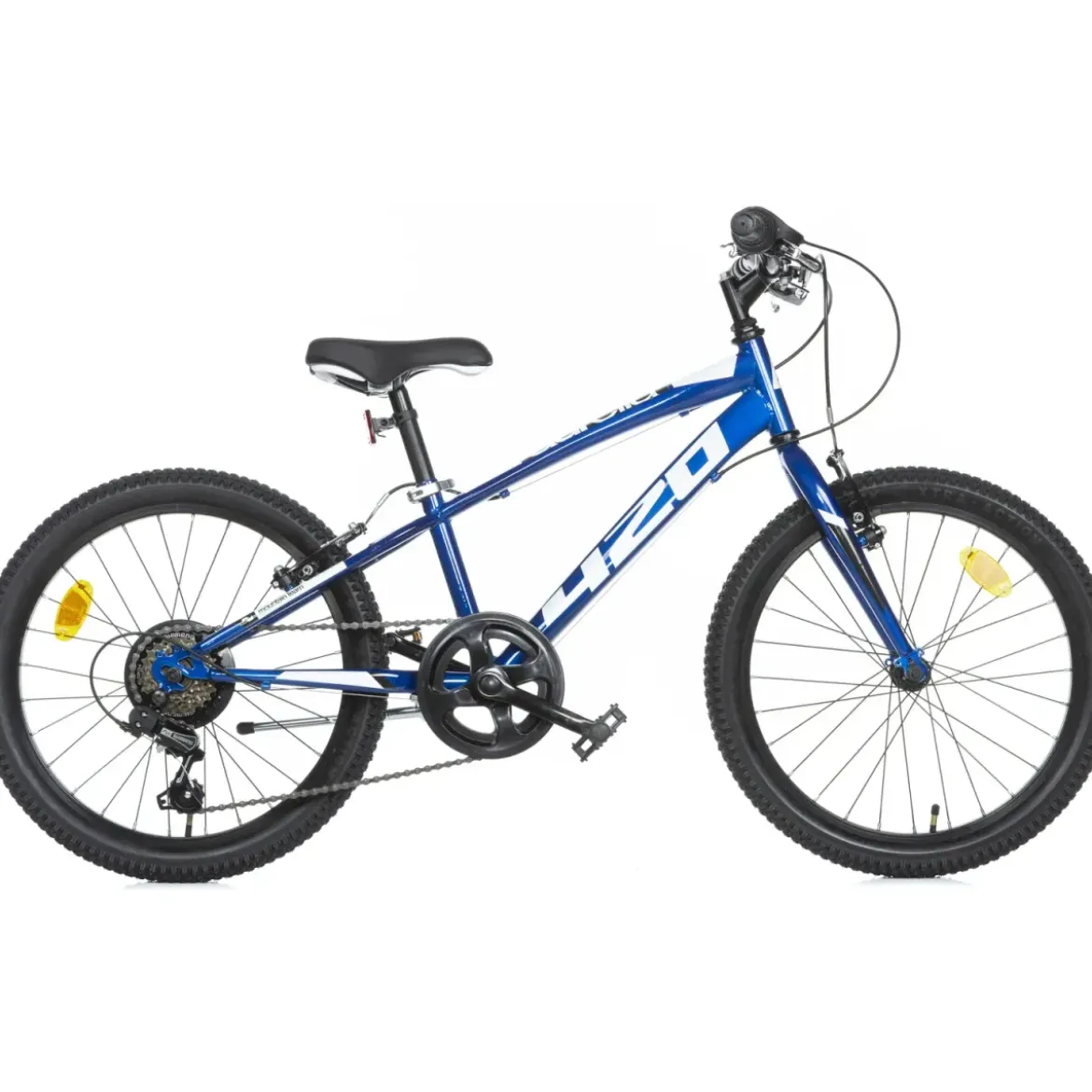 Bicicletta 20" Cambio Shimano 6v Blu con Freni V-Brake Telaio Hi-Ten