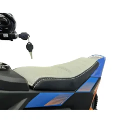 Bicicletta Elettrica Cross per Bambini 24V X-Bike Blu con Sospensioni