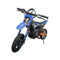 Bicicletta Elettrica Cross per Bambini 24V X-Bike Blu con Sospensioni