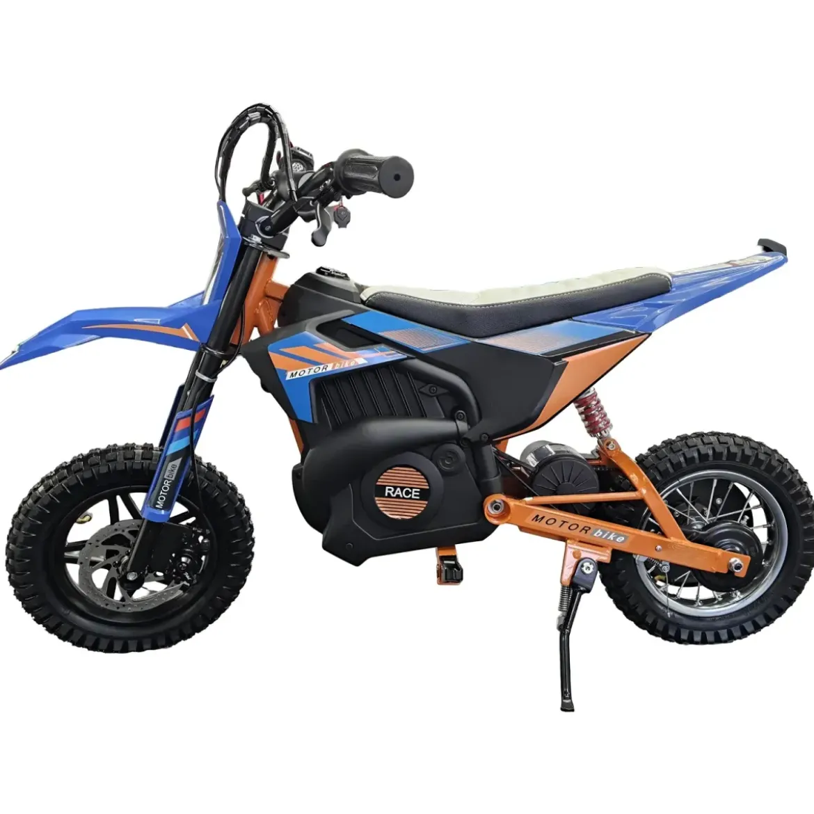 Bicicletta Elettrica Cross per Bambini 24V X-Bike Blu con Sospensioni