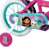 Bicicletta per Bambini con Rotelle Gabby Dollhouse 16" Rosa Bianco
