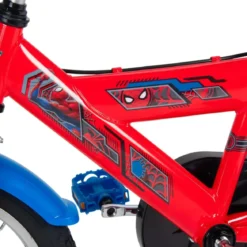Bicicletta per Bambini con Rotelle 16" Spiderman Rosso Freni Caliper