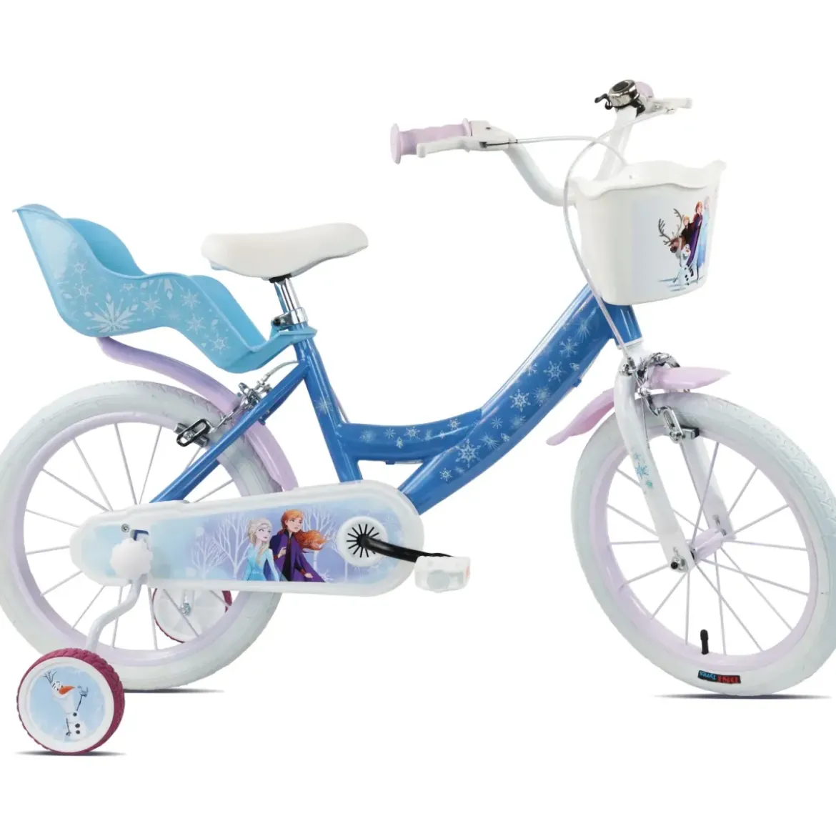 Bicicletta per Bambini 16" Frozen Disney Azzurro Cestino Portabambola
