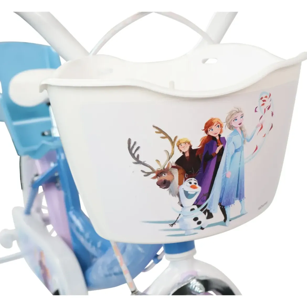 Bicicletta per Bambini 16" Frozen Disney Azzurro Cestino Portabambola