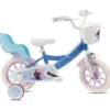 Bicicletta per Bambini 12" Frozen Disney Azzurro Cestino Portabambola