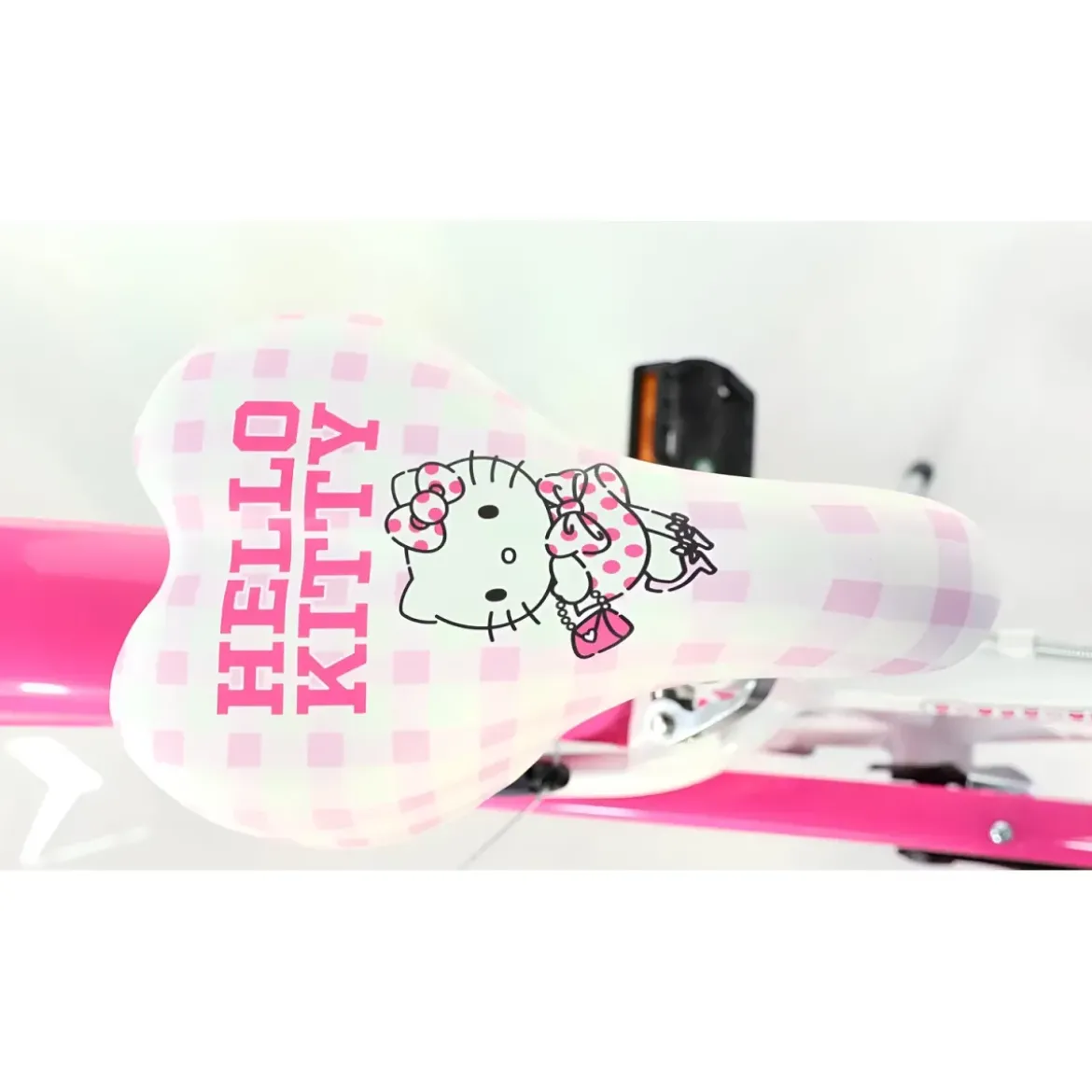 Bicicletta per Bambini 20" Hello Kitty Bianco con Cestino Copricatena