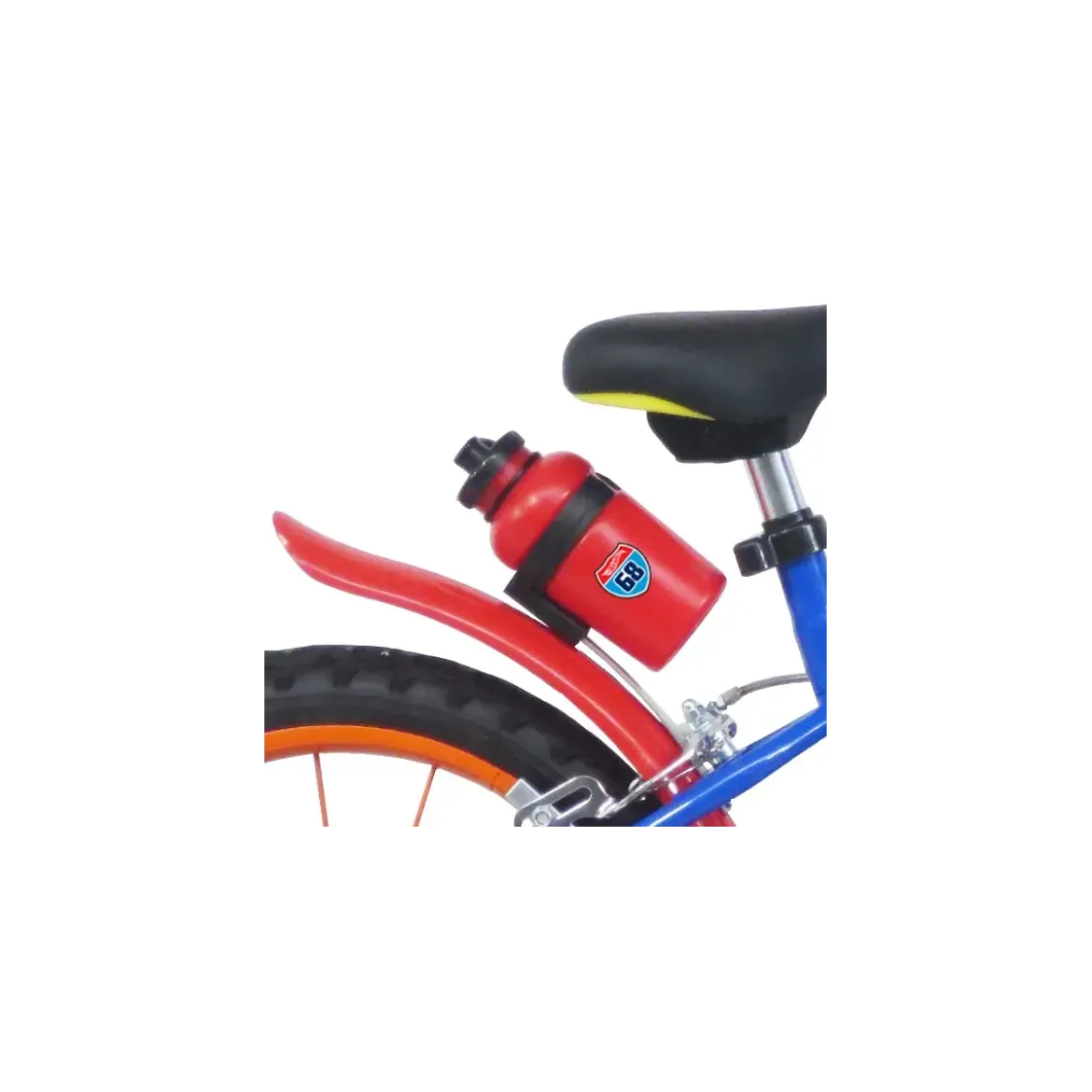 Bicicletta per Bambini 16" Hot Wheels Blu Rotelle Removibili Acciaio