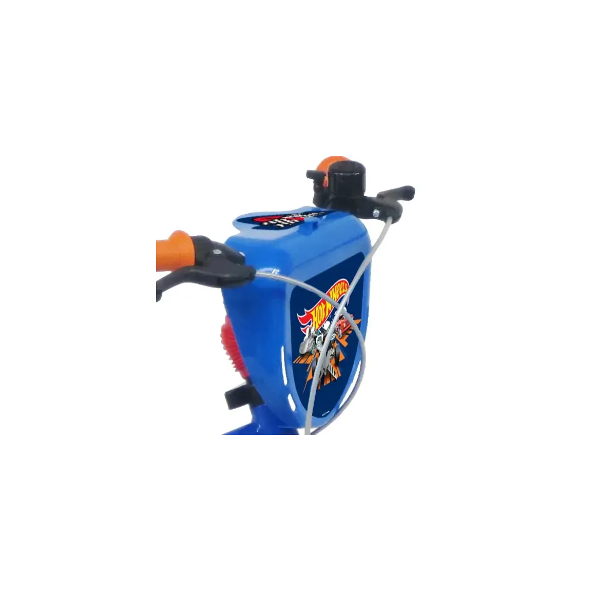 Bicicletta per Bambini 16" Hot Wheels Blu Rotelle Removibili Acciaio