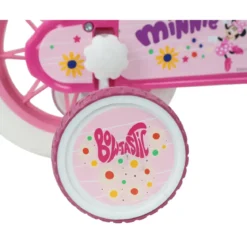 Bicicletta per Bambini 12" Minnie Disney Rosa Cestino Portabambola