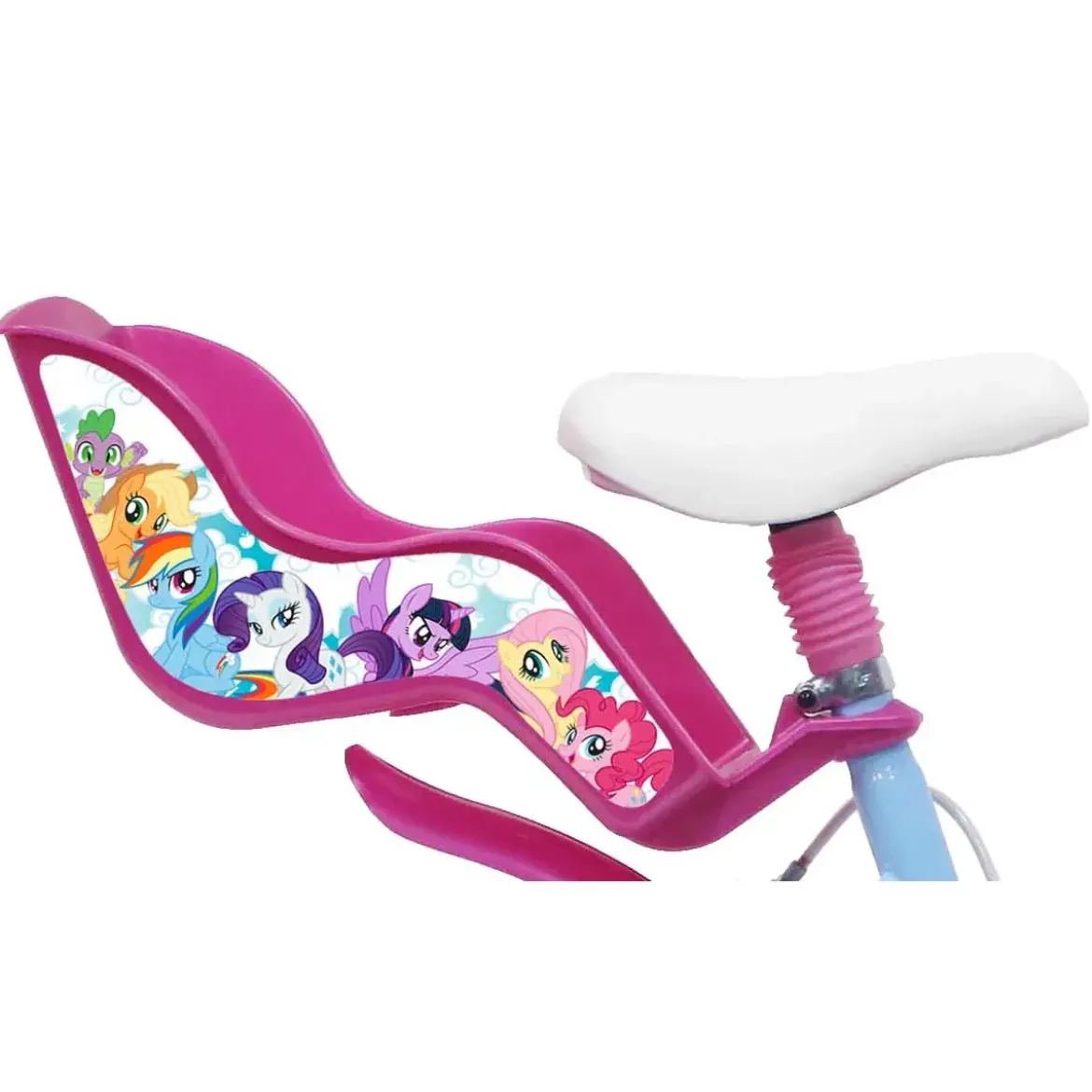 Bicicletta per Bambini My Little Pony 14" Azzurro con Rotelle Cestino