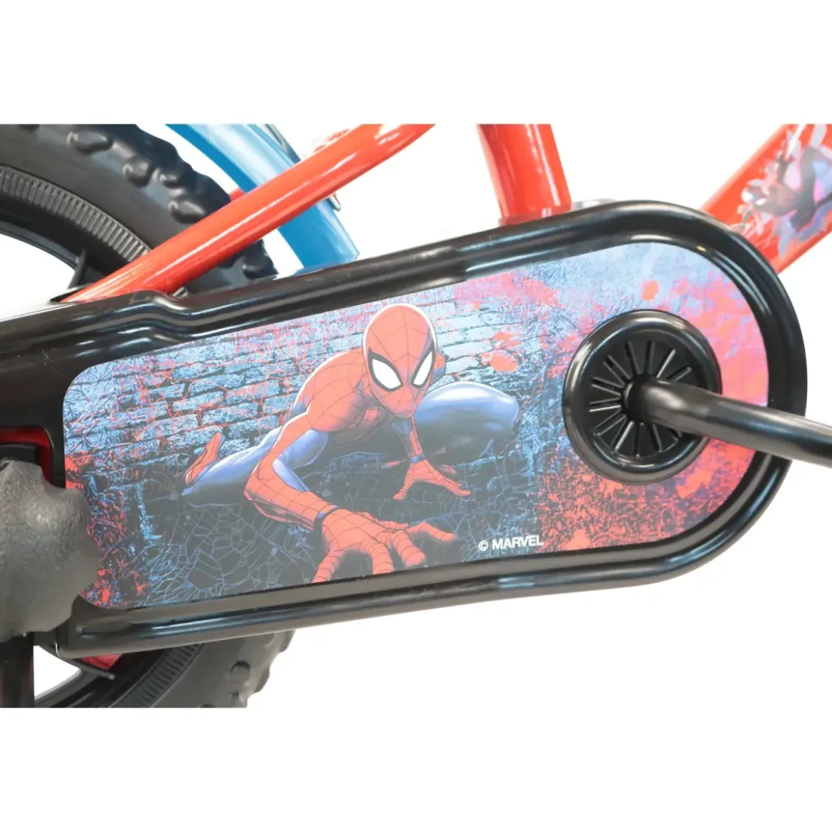 Bicicletta per Bambini Spiderman Marvel 12" Rosso Rotelle Removibili