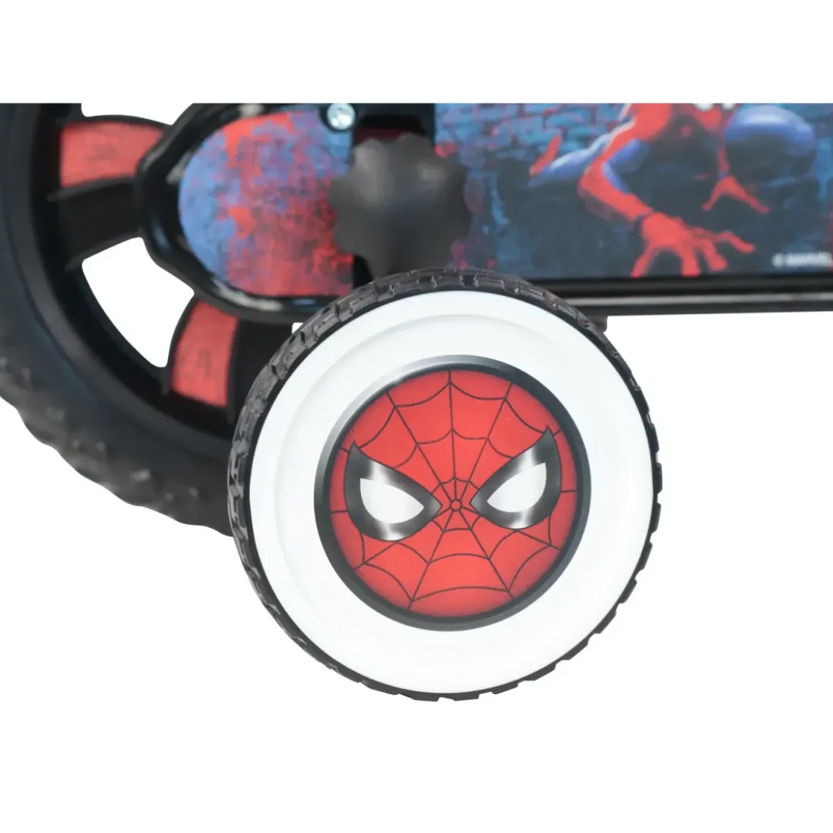 Bicicletta per Bambini Spiderman Marvel 12" Rosso Rotelle Removibili