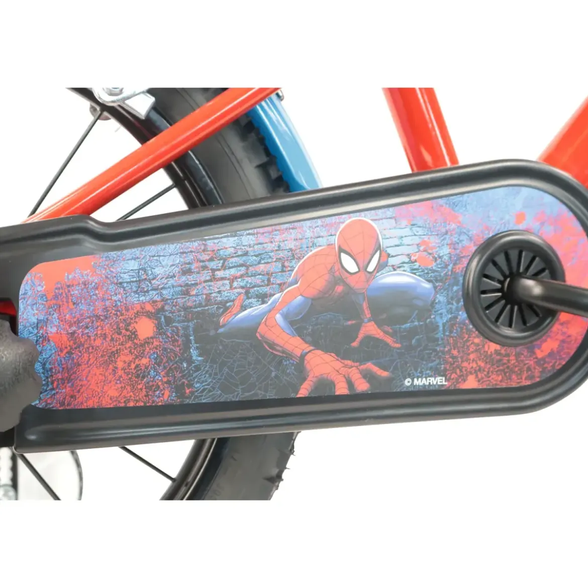 Bicicletta per Bambini Spiderman Marvel 16" Rosso Rotelle Removibili