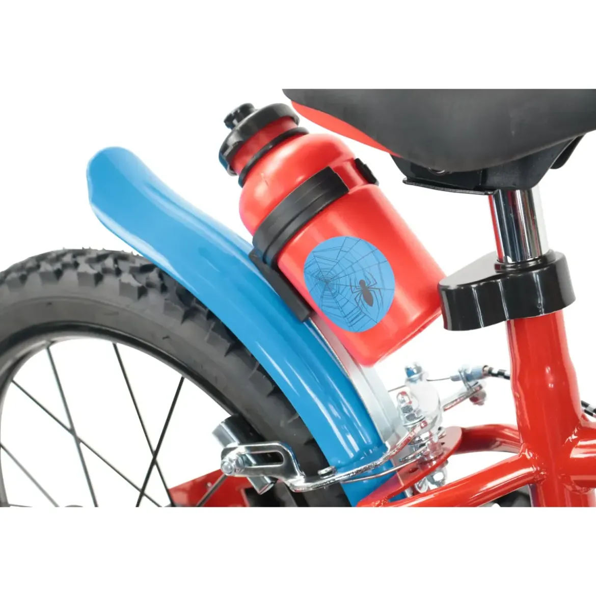 Bicicletta per Bambini Spiderman Marvel 16" Rosso Rotelle Removibili
