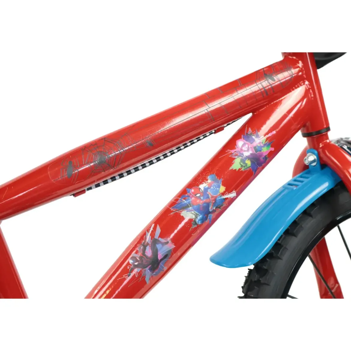 Bicicletta per Bambini Spiderman Marvel 16" Rosso Rotelle Removibili