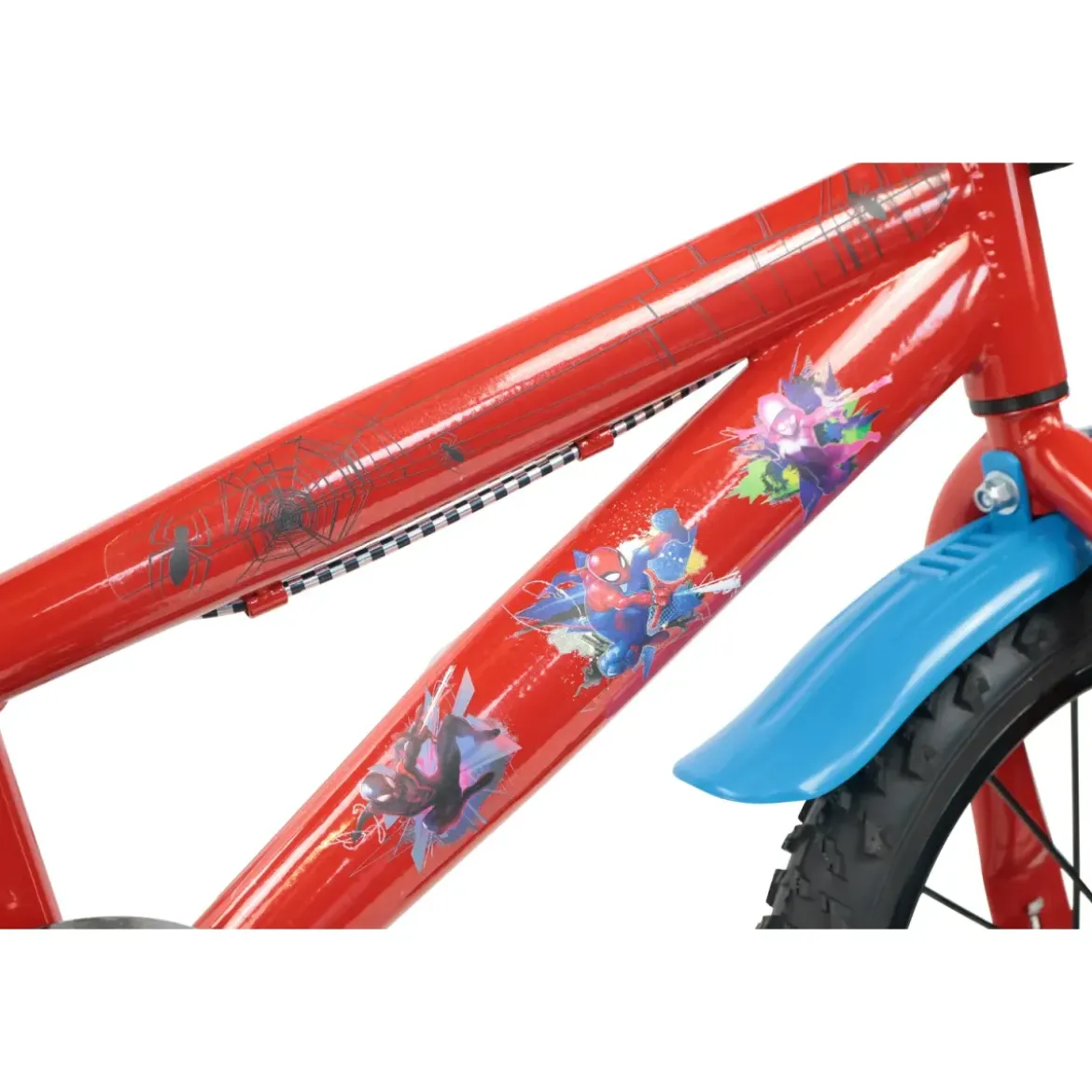 Bicicletta per Bambini Spiderman Marvel 14" Rosso Rotelle Removibili