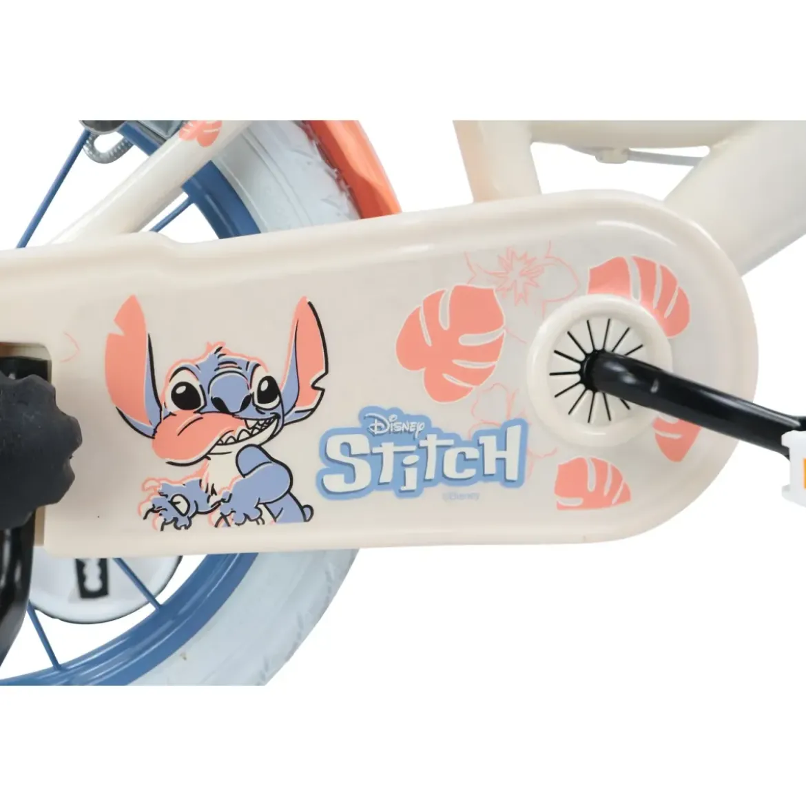 Bicicletta per Bambini 16" Stitch Disney Beige con Rotelle Removibili