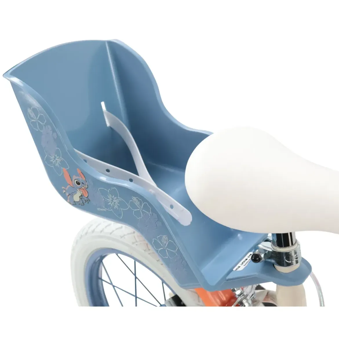 Bicicletta per Bambini 16" Stitch Disney Beige con Rotelle Removibili
