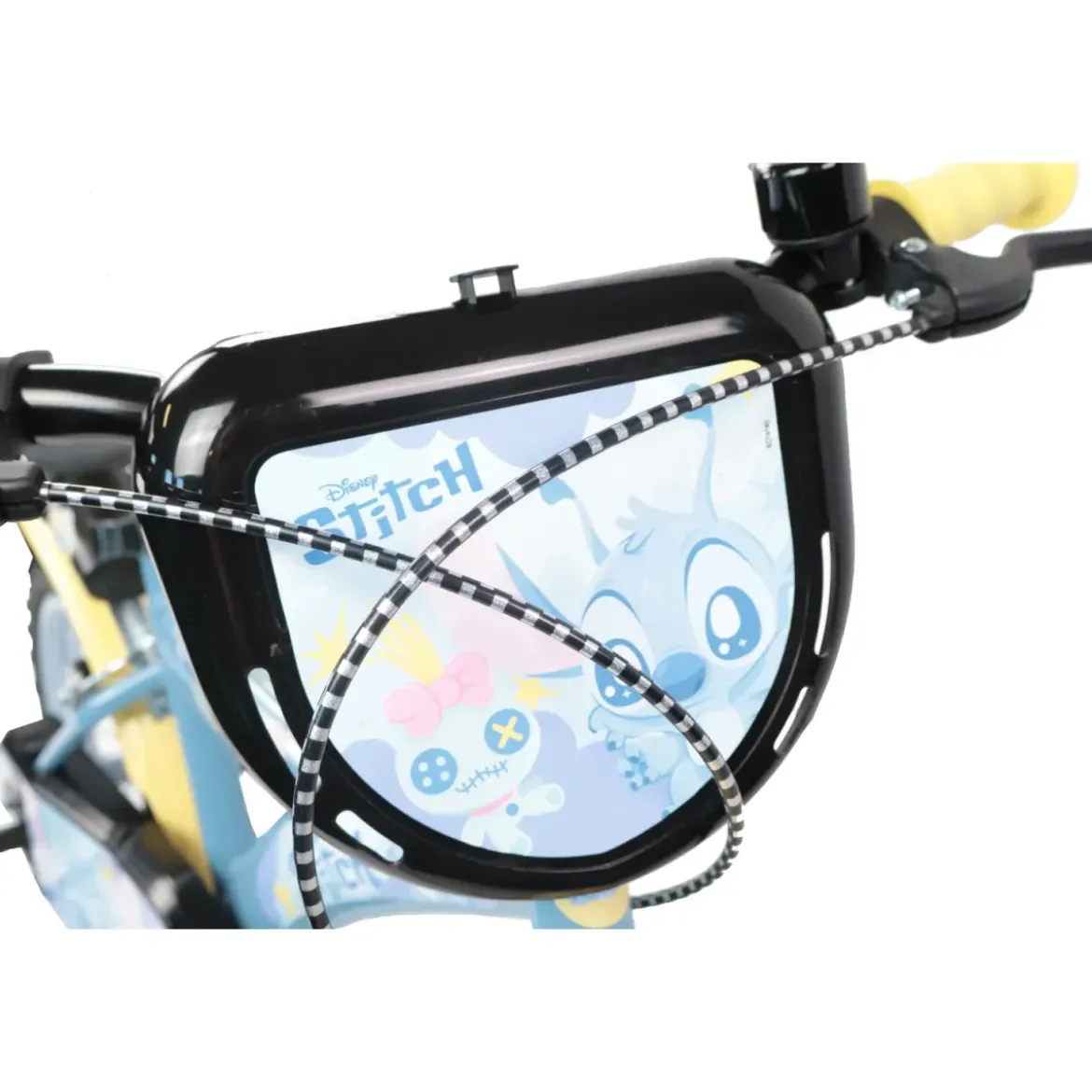 Bicicletta per Bambini 14" Stitch Disney Rotelle Removibili Acciaio