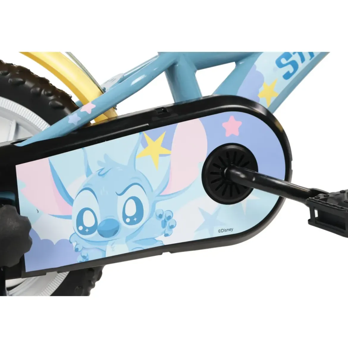 Bicicletta per Bambini 12" Stitch Disney Rotelle Removibili Acciaio