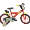 Bicicletta per Bambini 14" Topolino Disney Rosso Rotelle Borraccia