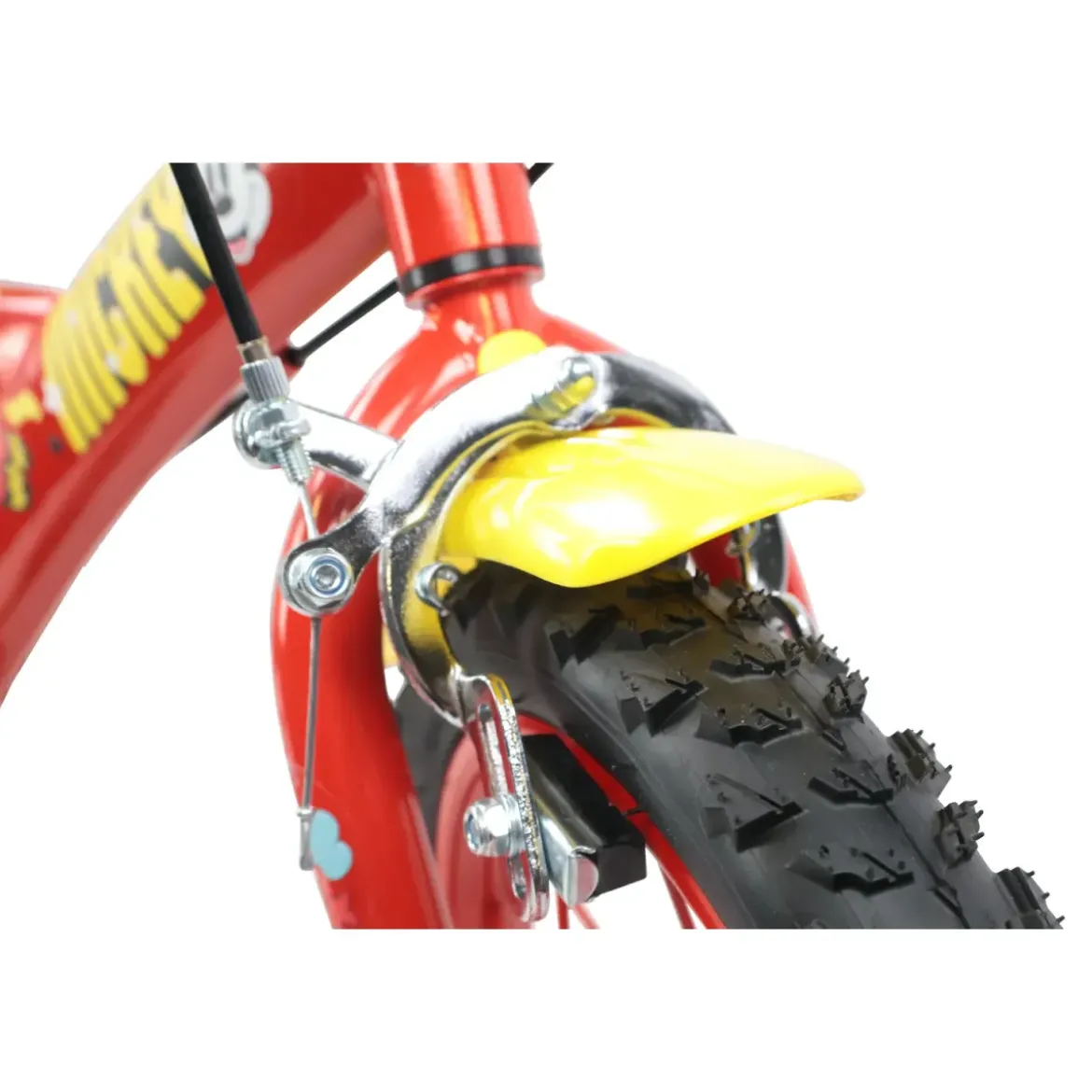 Bicicletta per Bambini 14" Topolino Disney Rosso Rotelle Borraccia