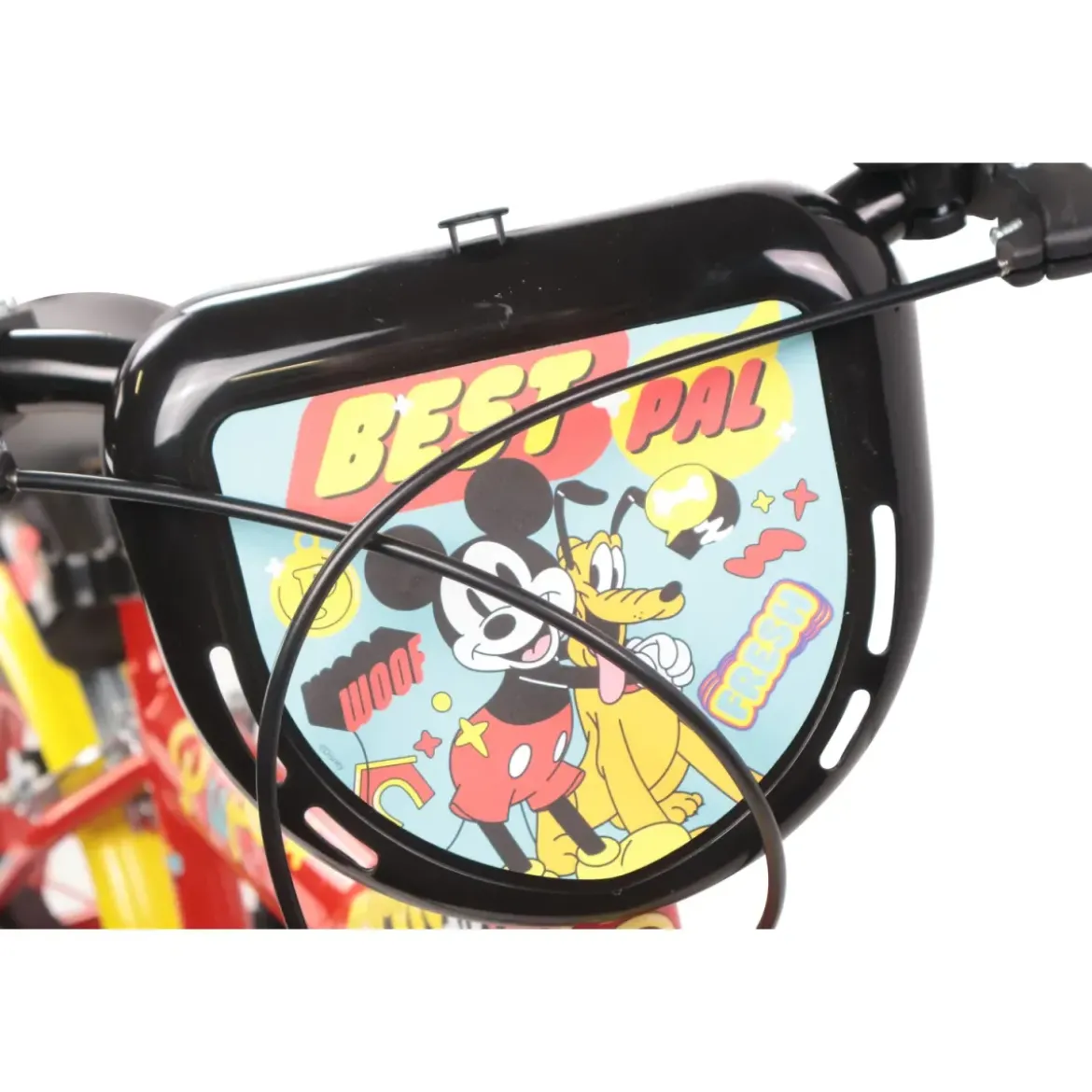 Bicicletta per Bambini 14" Topolino Disney Rosso Rotelle Borraccia