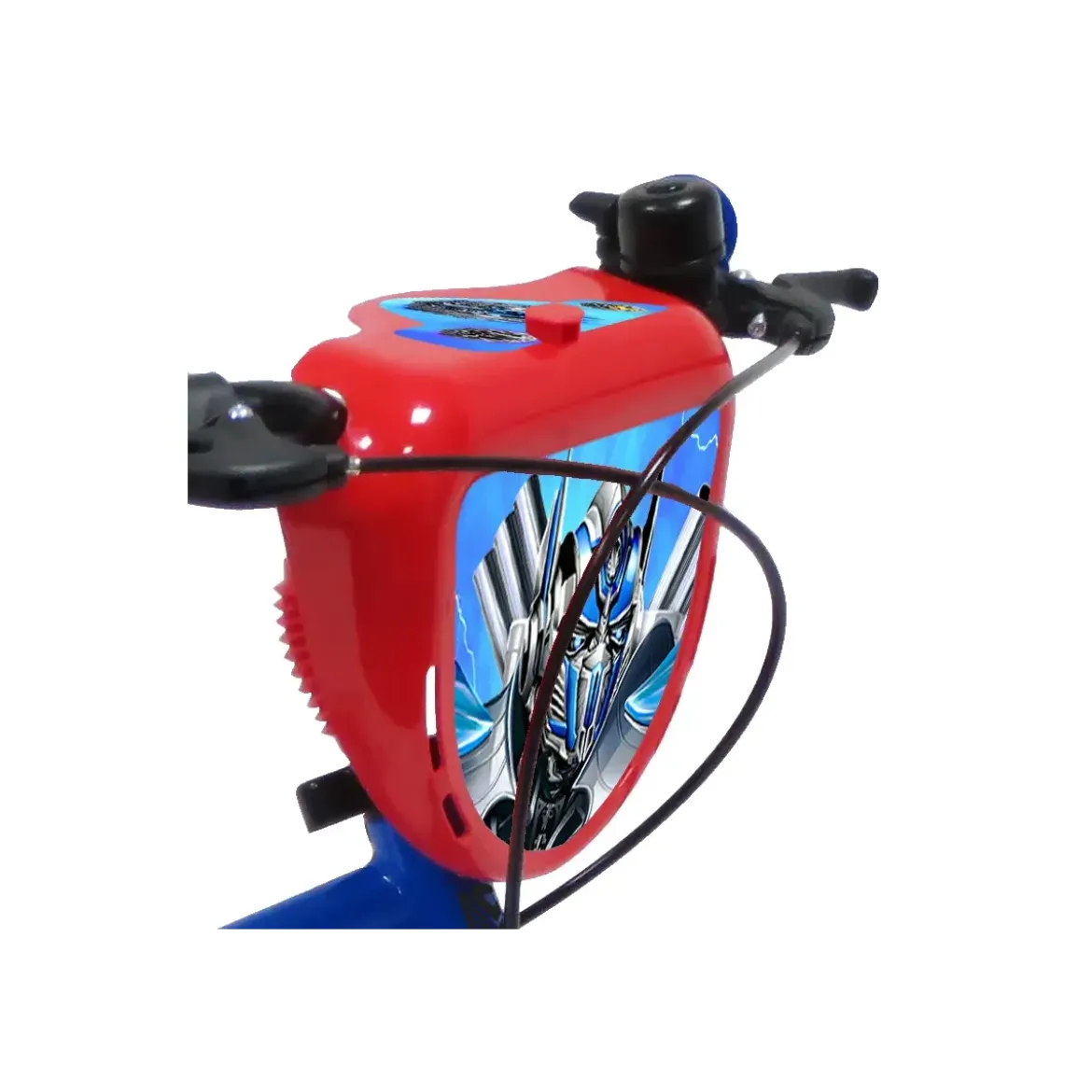 Bicicletta per Bambini 16" Transformers Rosso Blu Rotelle Borraccia