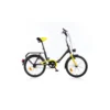 Bicicletta 20 Pollici Pieghevole Borsa Aurelia Nero da Passeggio Fanali Adulto